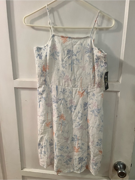 art class Other - art class White Floral Sundress with Blue and Peach Accents